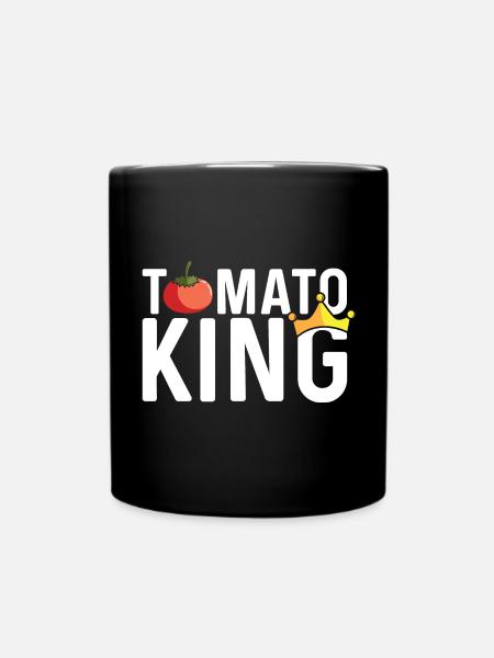 Tomatenkönig Pflanzenmänner Gift - Tasse einfarbig - Schwarz