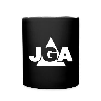 JGA Dreieck - Tasse einfarbig - Schwarz - Vorne