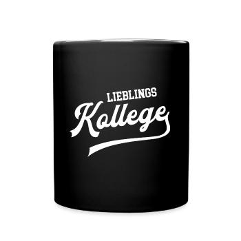 Lieblingskollege Lieblings Kollege bester Kollegen - Tasse einfarbig - Schwarz - Vorne