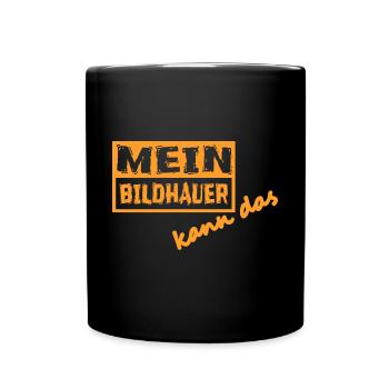 Bildhauer - Tasse einfarbig - Schwarz - Vorne