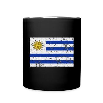 Uruguay - Tasse einfarbig - Schwarz - Vorne