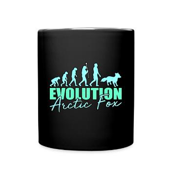 Polarfuchs - Tasse einfarbig - Schwarz - Vorne