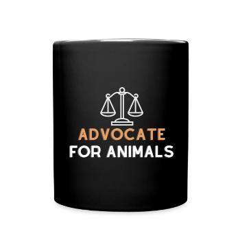Défenseur des animaux - Mug uni - noir - Devant