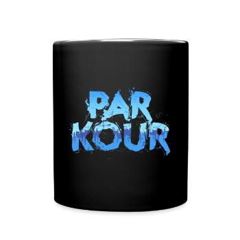 Parkour Freerunning Traceur - Tasse einfarbig - Schwarz - Vorne
