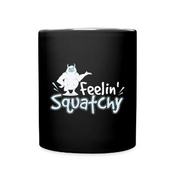 Feelin Squatchy Sasquatch - Full Colour Mug - black - Front