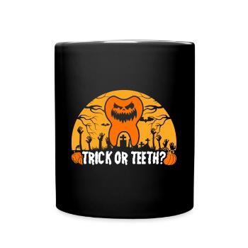 Dentist Halloween Costume Dental Assistant - Full Colour Mug - black - Front
