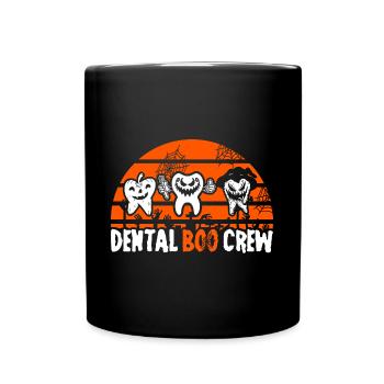 Dentist Halloween Costume Dental Assistant - Full Colour Mug - black - Front