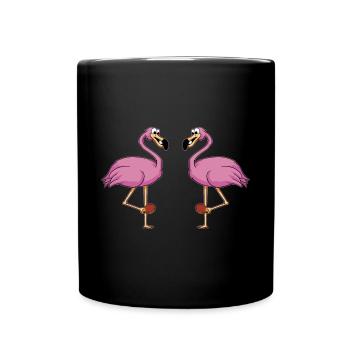 Tischtennis Outfit Damen Katze - Tasse einfarbig - Schwarz - Vorne