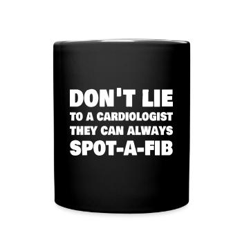 Drôle de cardiologue disant cardiologie infirmière cardiaque cardiologie - Mug uni - noir - Devant