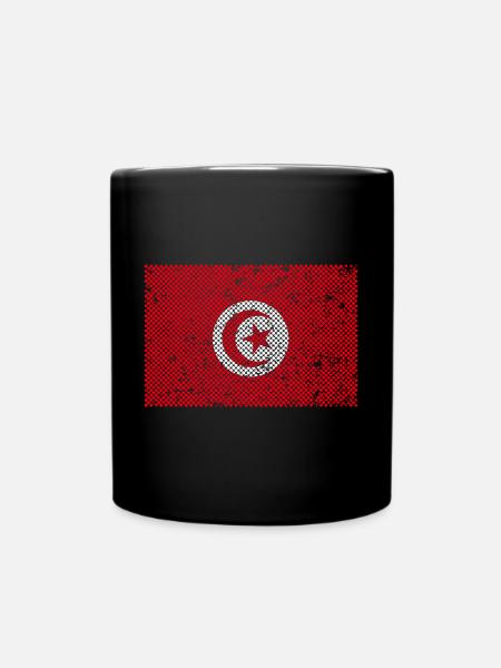 Tunesien - Tasse einfarbig - Schwarz