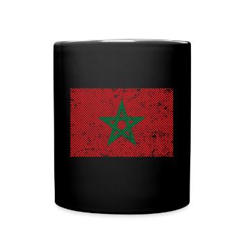 Maroc - Mug uni - noir - Devant