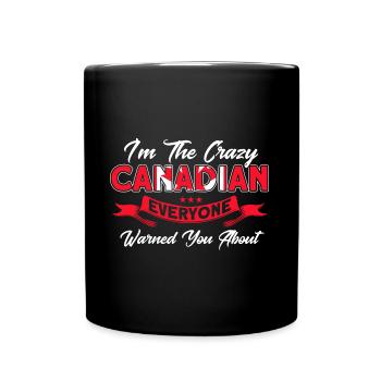 Drapeau canadien Cadeau racines canadiennes - Mug uni - noir - Devant