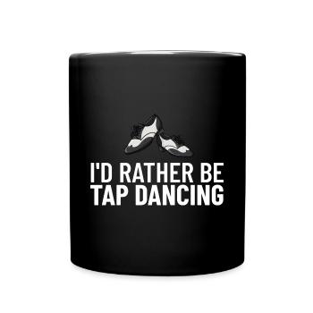Tap Dance Beginners Chaussures Apprendre la musique Danseurs - Mug uni - noir - Devant