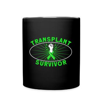 Organ Transplantation Organ Donor Organ Recipients - Full Colour Mug - black - Front