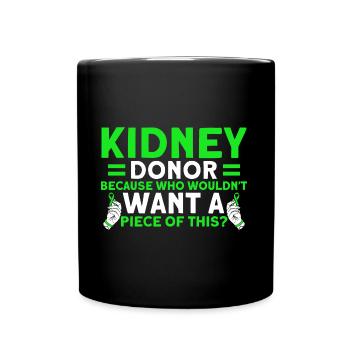 Operation Transplantiert Organtransplantation - Tasse einfarbig - Schwarz - Vorne