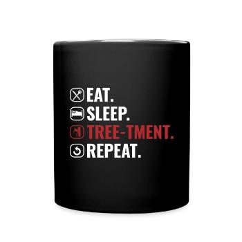 Grimpeur Arboriculteur Bûcheron Arboriculteur - Mug uni - noir - Devant