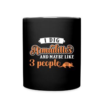 Cadeau de tatou Dicton drôle - Mug uni - noir - Devant