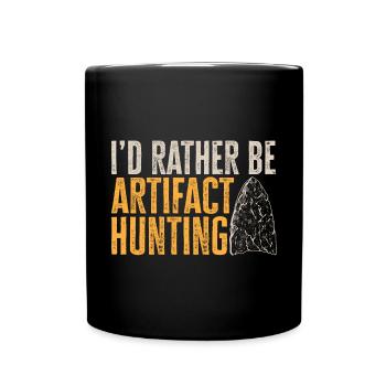 Arrowhead Hunting Arrowhead Collector - Full Colour Mug - black - Front