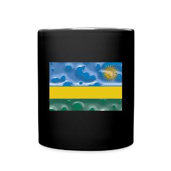 Ruanda - Tasse einfarbig - Schwarz - Vorne