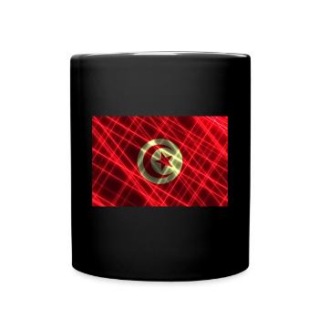 Tunisie - Mug uni - noir - Devant