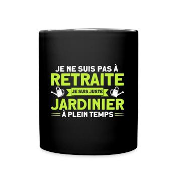 Garten Schrebergarten Gartenarbeit Geschenk - Tasse einfarbig - Schwarz - Vorne