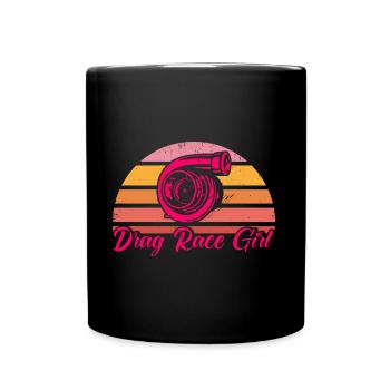 Drag Race Drag Racing Autorennen Geschenk - Tasse einfarbig - Schwarz - Vorne