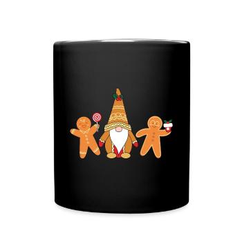 Noël Noël Gnomies - Mug uni - noir - Devant