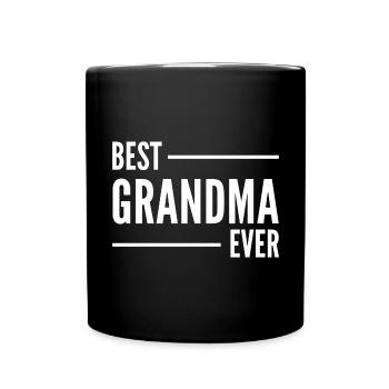 BESTE OMA ALLER ZEITEN. OMA GESCHENK. - Tasse einfarbig - Schwarz - Vorne