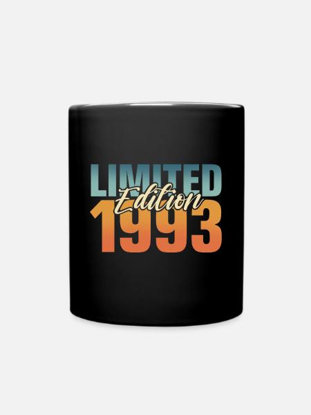 30. Geburtstag 1993 Jahrgang 30 Jahre - Tasse einfarbig - Schwarz