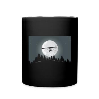 Hanggleiter Drachenflieger Deltasegler - Tasse einfarbig - Schwarz - Vorne
