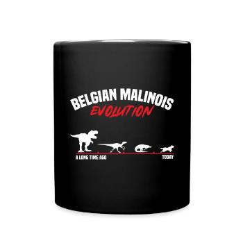 Malinois Belgian Shepherd Mechelaar Dog - Full Colour Mug - black - Front