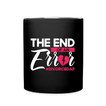 Auflösung der Ehe Geschieden Ex Partner Geschenk - Tasse einfarbig - Schwarz - Vorne