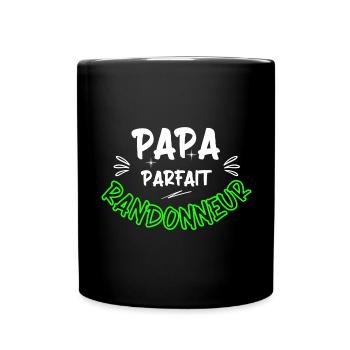 Papa parfait randonneur / cadeau / humour - Mug uni - noir - Devant