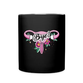 Hysterectomy Uterus Removal Survivor Supracervical - Full Colour Mug - black - Front