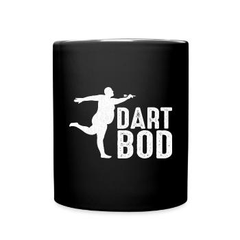 Dart Throwers Sports Competitive Treble Dartscheib - Tasse einfarbig - Schwarz - Vorne