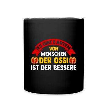 Ostdeutschland Ossi Deutschland DDR - Tasse einfarbig - Schwarz - Vorne