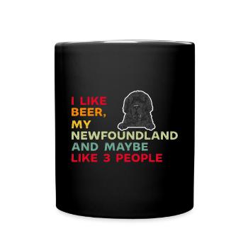 Terre-Neuve Chien de Terre-Neuve - Mug uni - noir - Devant