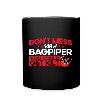 Bagpipes Scottish bagpipes Bagpipes - Full Colour Mug - black - Front