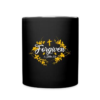 Jesus God Bible Verse Inspiring Gift - Full Colour Mug - black - Front