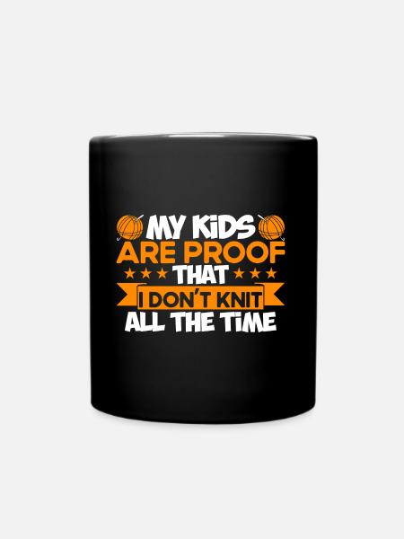 Drôle de tricot fil de tricot tricoter cadeau de tricot - Mug uni - noir