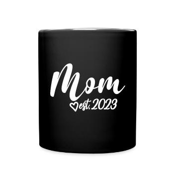 2023, Maman en devenir, annonce de grossesse - Mug uni - noir - Devant