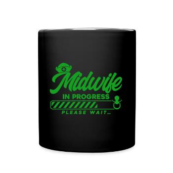 Doula Hebamme Geburtshelferin Geschenk - Tasse einfarbig - Schwarz - Vorne