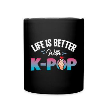 K-Pop Lover Musique sud-coréenne - Mug uni - noir - Devant