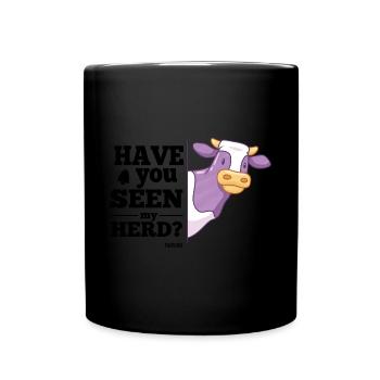 Troupeau de vaches Famille Amis Agriculteur Berger - Mug uni - noir - Devant