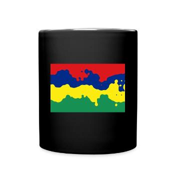 Mauritius - Tasse einfarbig - Schwarz - Vorne