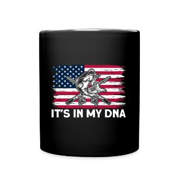 C’est dans mon cadeau de pêche au poisson-chat ADN - Mug uni - noir - Devant