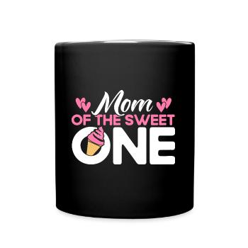 La mère du cadeau de crème glacée sucrée - Mug uni - noir - Devant