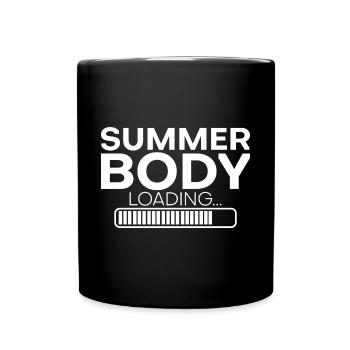 Summer Body Loading - Tasse einfarbig - Schwarz - Vorne