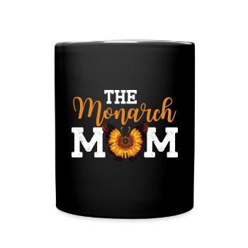 La maman monarque - Mug uni - noir - Devant