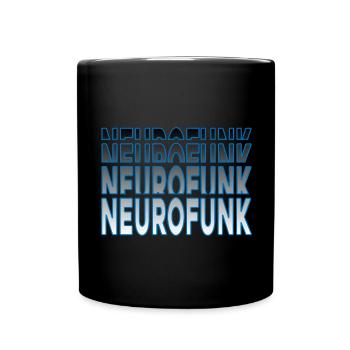 Neurofunk Drum and Bass Blue Remix - Tasse einfarbig - Schwarz - Vorne